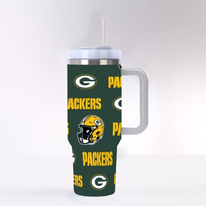 Green Bay Packers 40 oz Tumbler With Handle - Image 4