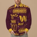 Washington Commanders Men's Slim Fit Long Sleeve Shirt