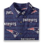 New England Patriots All-Over Print Men's Breathable Cotton Shirt|125GSM