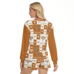 Texas at Austin - Longhorns Women's Short Sweatshirt And Pants Suit - Image 4