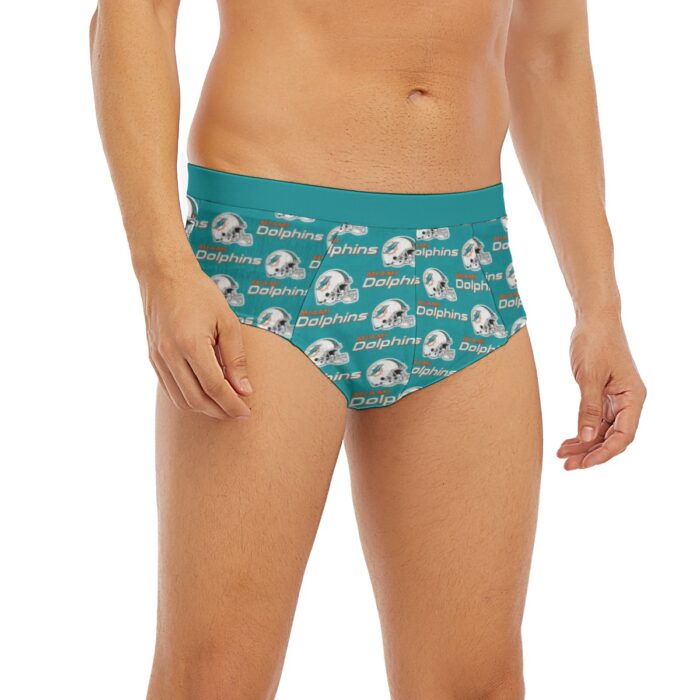 Miami Dolphins Zubaz All-Over Print Men's Triangle Low-rise Underwear - Image 2