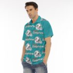 Miami Dolphins Zubaz All-Over Print Men's Polo Shirt | Velvet