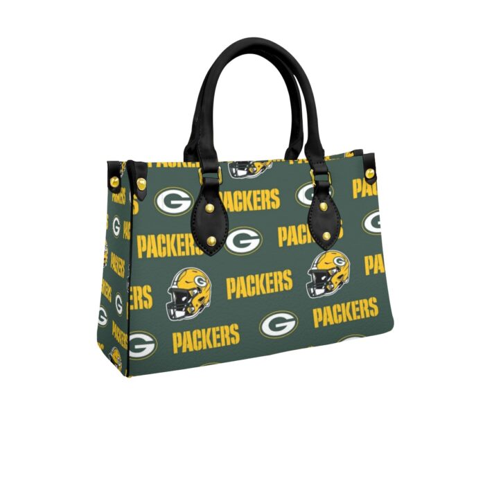 Green Bay Packers Women's Tote Bag With Black Handle - Image 4