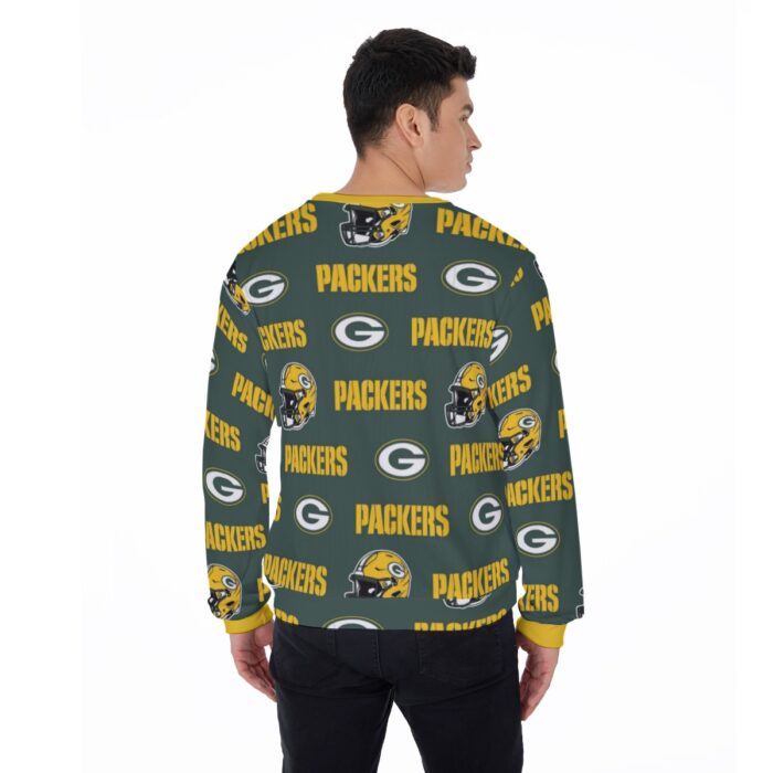 Green Bay Packers All-Over Print Men's Sweater - Image 5