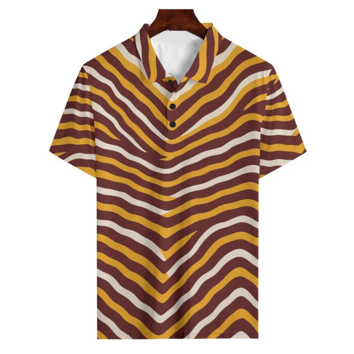 Washington Commanders zubaz Men's Polo Shirt | 180GSM - Image 1