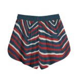 New England Patriots Zubaz All-Over Print Women's Shorts With Drawstring | Rayon - Image 2
