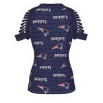 New England Patriots Zubaz All-Over Print Women's Ripped T-Shirt - Image 4