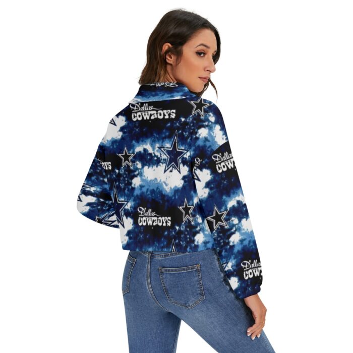 Dallas Cowboys Zubaz All-Over Print Women's Zip Jacket - Image 2