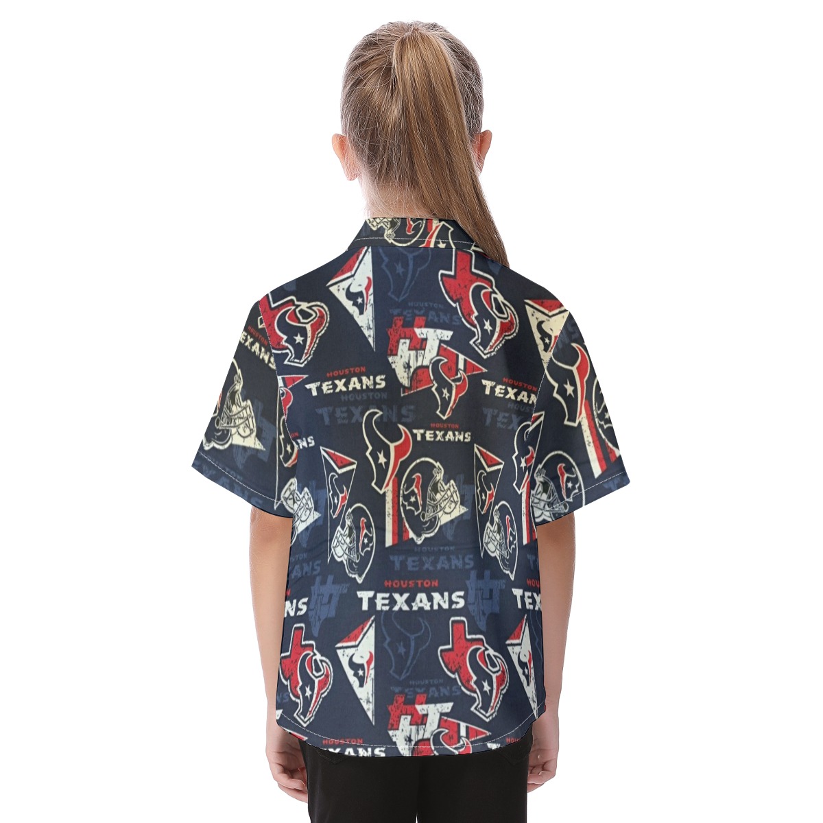Houston Texans Kid's Hawaiian Vacation Shirt - Image 4