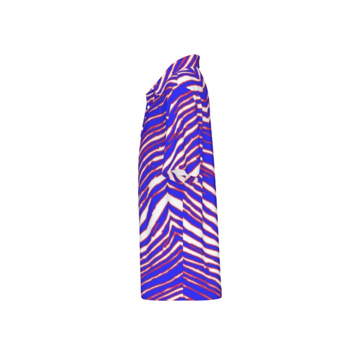 Buffalo Bills Zubaz All-Over Print Teenage Polo Collar Jersey |210GSM - Image 3