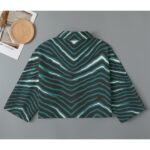Philadelphia Eagles Zubaz All-Over Print Women's Cropped Jacket | 245GSM Cotton
