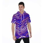 Buffalo Bills Zubaz All-Over Print Men's Short Sleeve Hoodie T-Shirt - Image 3