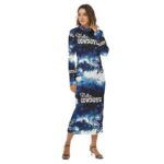Dallas Cowboys Zubaz All-Over Print Women's Hip Dress - Image 6