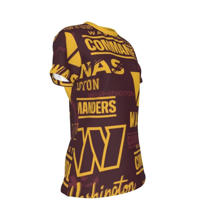 Washington Commanders Women's Round T-Shirt|210GSM - Image 3