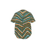 Miami Dolphins Zubaz All-Over Print Men's Short Sleeve Baseball Jersey With Pinstripes - Image 2
