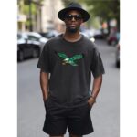 Philadelphia Eagles Zubaz Unisex Heavyweight T-shirt For The USA| 230GSM DTF - Image 5