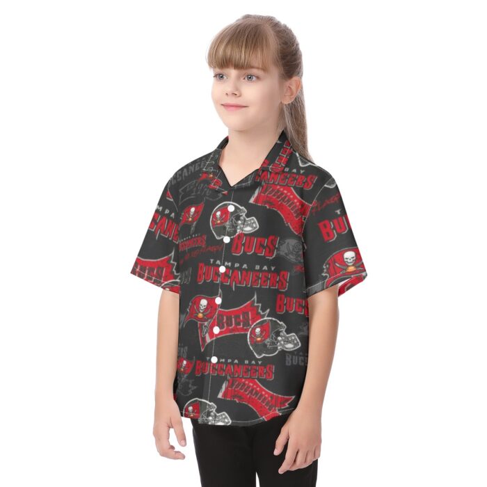 Tampa Bay Buccaneers Kid's Hawaiian Vacation Shirt - Image 3