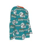 Miami Dolphins Zubaz All-Over Print Men's Long Sleeve T-Shirt - Image 3