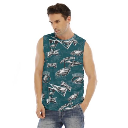 Philadelphia Eagles Zubaz All-Over Print Men's O-neck Tank Top