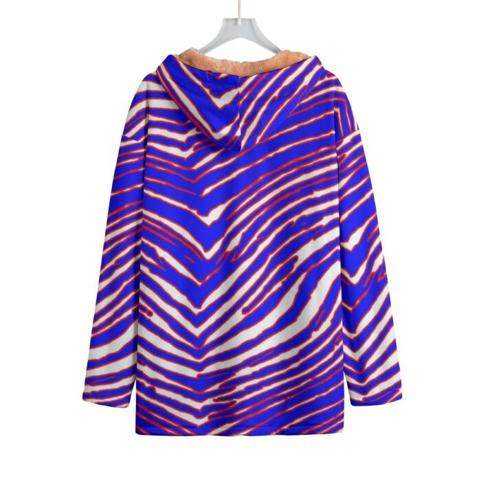 Buffalo Bills Zubaz All-Over Print Kid's Plush Windbreaker - Image 2