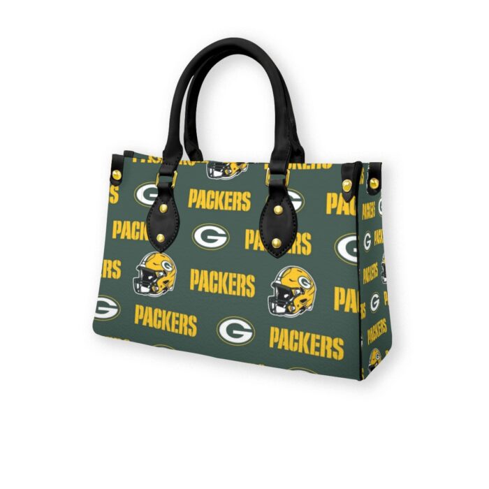 Green Bay Packers Women's Tote Bag With Black Handle - Image 3