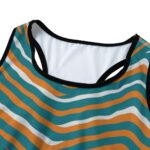 Miami Dolphins Zubaz All-Over Print Women's Sports Bra|210GSM - Image 3