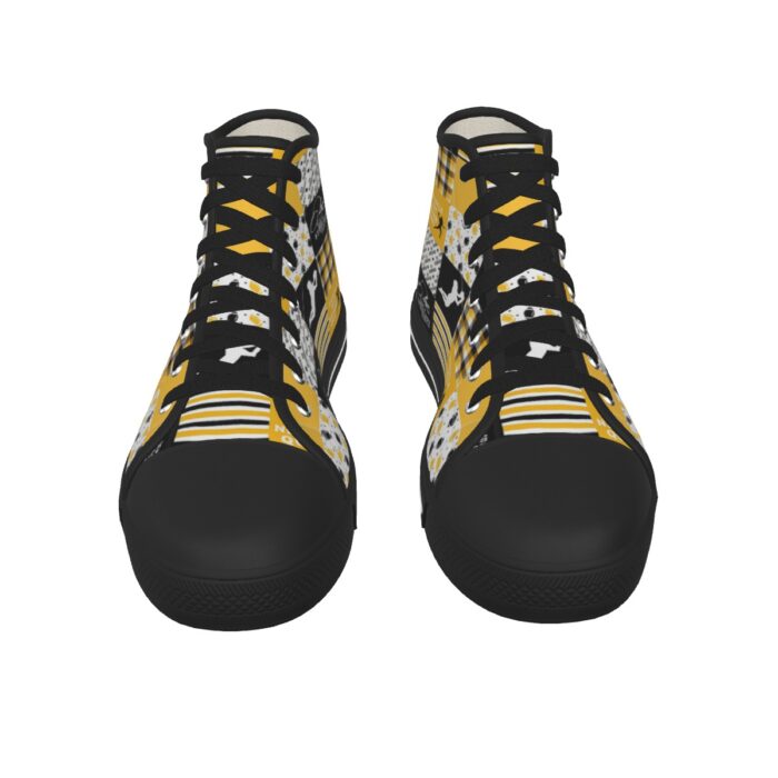 Pittsburgh Steelers Zubaz Men's Black Sole Canvas Shoes - Image 3
