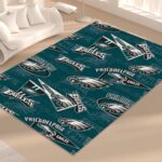 Philadelphia Eagles Zubaz Foldable Rectangular Floor Mat - Image 4
