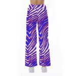 Buffalo Bills Zubaz All-Over Print Women's High-waisted Straight-leg Trousers - Image 3