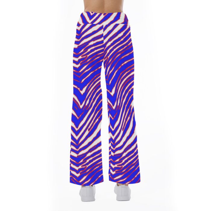 Buffalo Bills Zubaz All-Over Print Women's High-waisted Straight-leg Trousers - Image 3