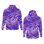 Buffalo Bills Zubaz All-Over Print Men's Thicken Pullover Hoodie With Inner Hood - Image 2