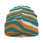 Miami Dolphins Zubaz All-Over Print Knitted Hat - Image 5