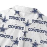 Dallas Cowboys Zubaz All-Over Print Men's Casual Hawaiian Short Sleeve Shirt | 125GSM Cotton - Image 7