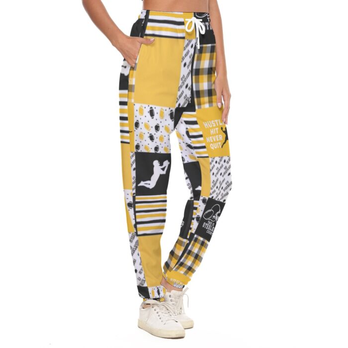 Pittsburgh Steelers All-Over Print Women's Casual Pants - Image 3