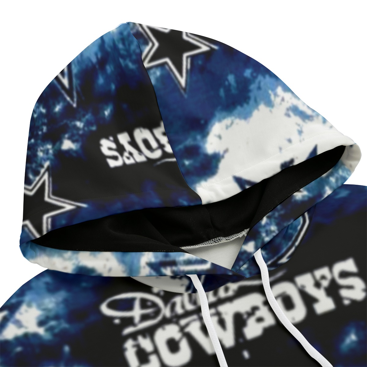 Dallas Cowboys Zubaz All-Over Print Women's Long Hoodie | Interlock