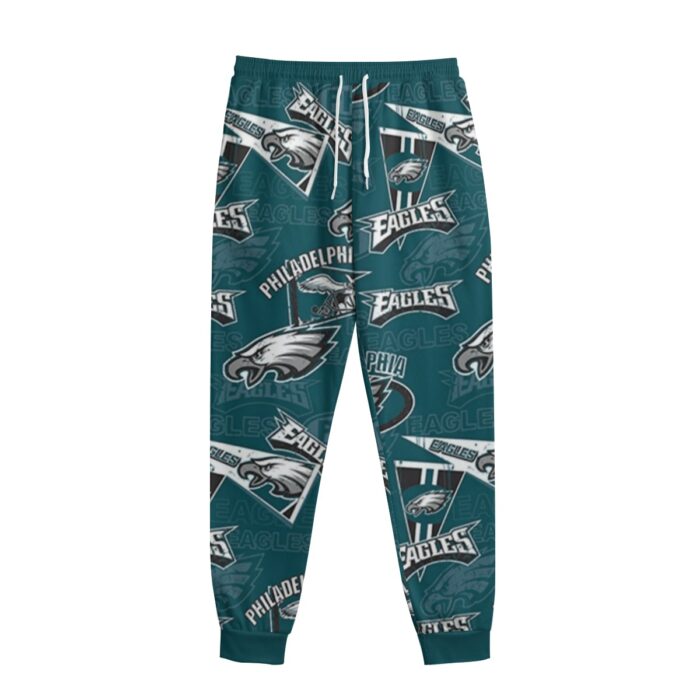 Philadelphia Eagles Zubaz All-Over Print Men's Sweatpants With Waistband - Image 1
