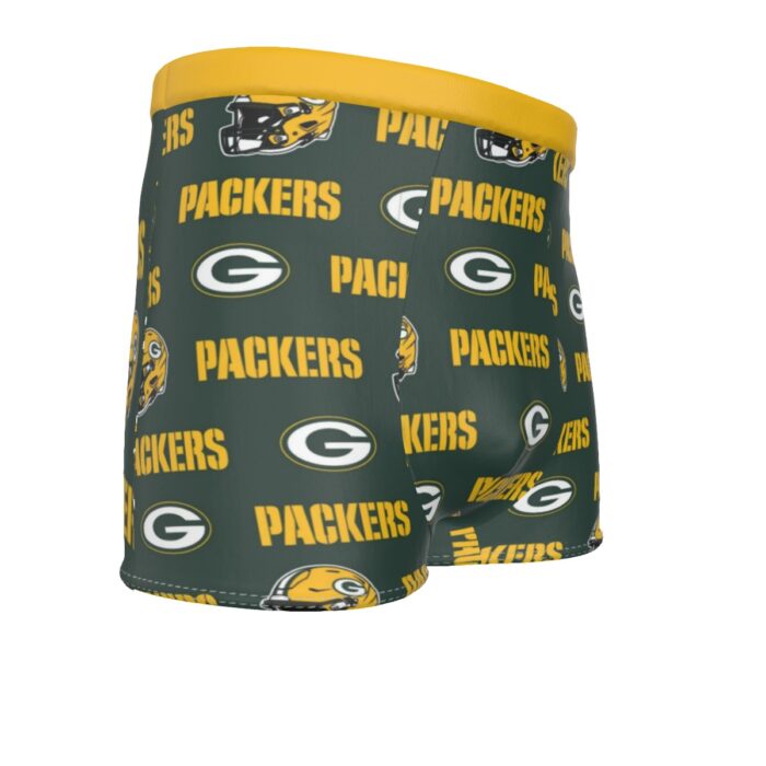 Green Bay Packers All-Over Print Men's Boxer Briefs - Image 2