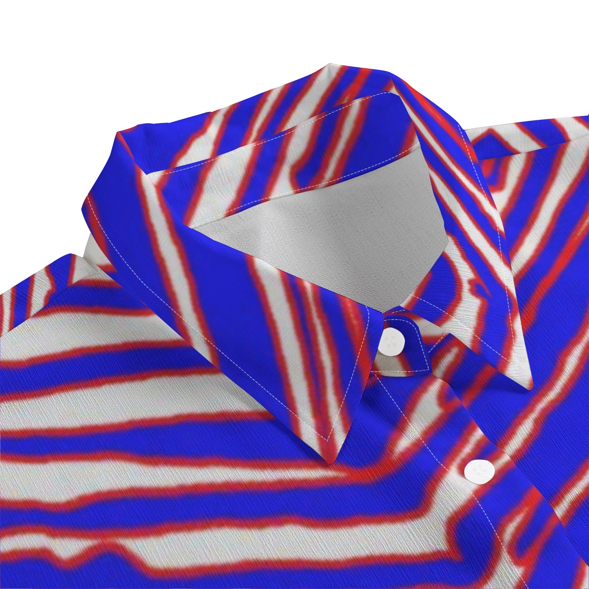 Buffalo Bills Zubaz All-Over Print Women's Chiffon Shirt With Elbow Sleeve - Image 2