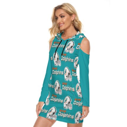 Miami Dolphins Zubaz All-Over Print Women's Tight Dress