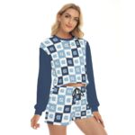 North Carolina at Chapel Hill Tar Heels Women's Short Sweatshirt And Pants Suit - Image 3