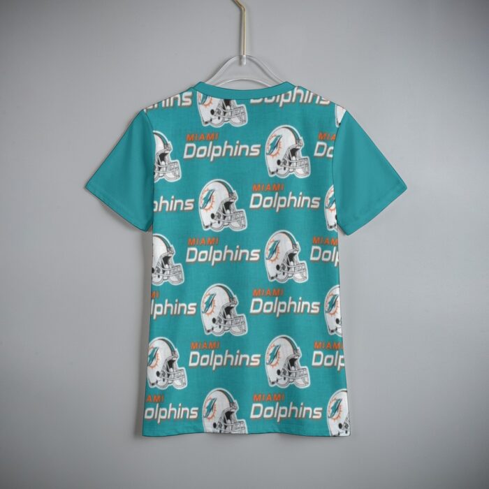 Miami Dolphins Zubaz Eco-friendly All-Over Print Kid's Short Sleeve - Image 2