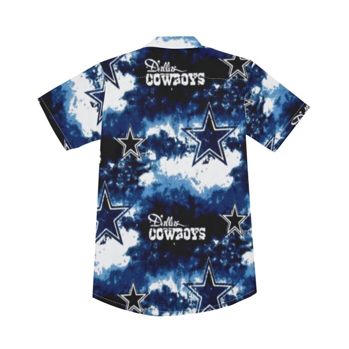 Dallas Cowboys Zubaz All-Over Print Men's Deep V-neck Short Sleeve T-shirt - Image 6
