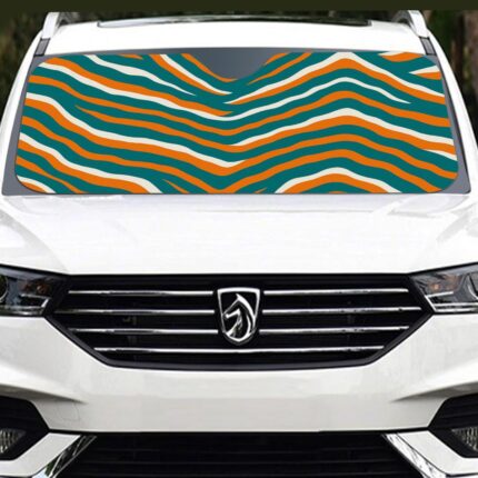 Miami Dolphins Zubaz Windshield Sunshade | 145cm(57.1”)