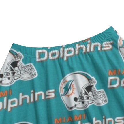 Miami Dolphins Zubaz All-Over Print Women's Long Maxi Skirt With Pockets