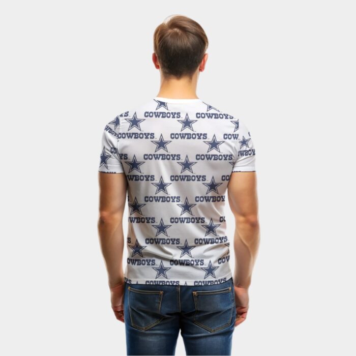 Dallas Cowboys Zubaz All-Over Print Men's O-Neck Sports T-Shirt - Image 1