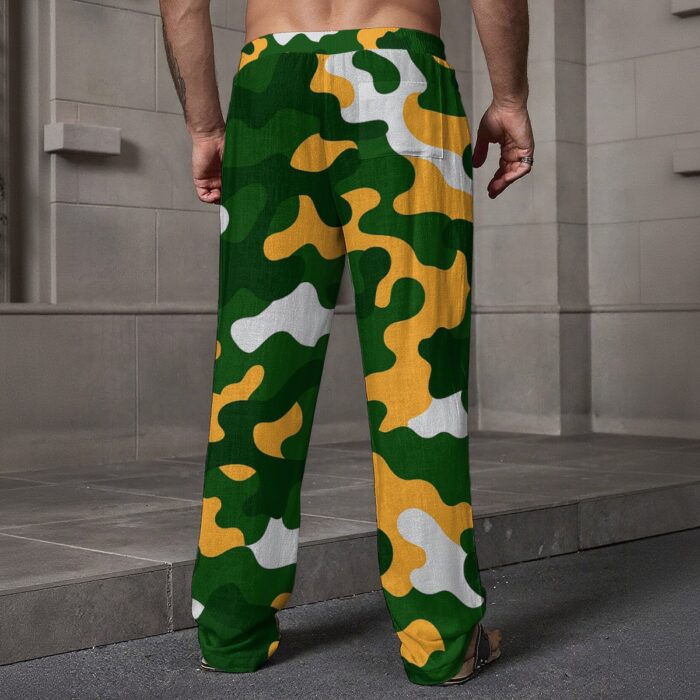 Green Bay Packers All-Over Print Men's Loose Casual Pants With Pocket - Image 1