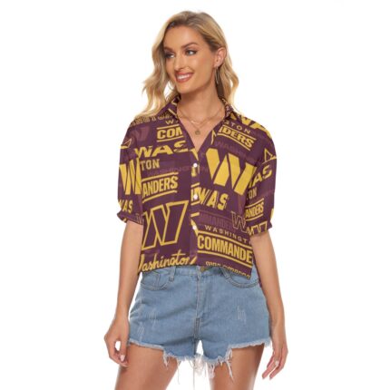 Washington Commanders  Women's V-neck Shirts