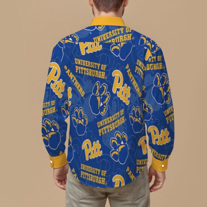 Pittsburgh - Panthers Men's Slim Fit Long Sleeve Shirt - Image 2
