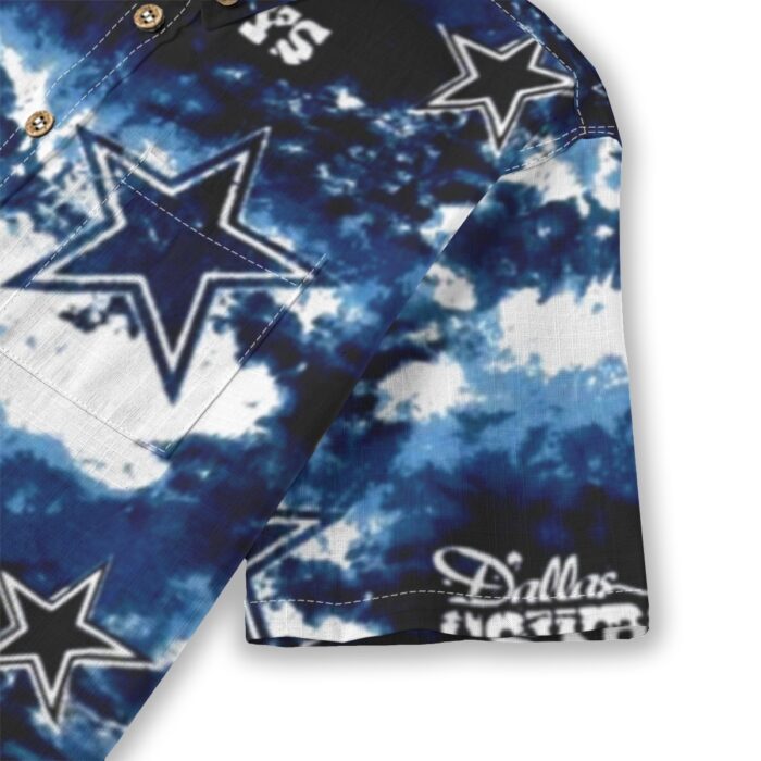 Dallas Cowboys Zubaz All-Over Print Children's Shirt With Pocket | 125GSM Cotton - Image 8