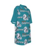 Miami Dolphins Zubaz All-Over Print Teenage UV Protection POLO Shirt - Image 2